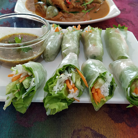 fresh vegan spring rolls